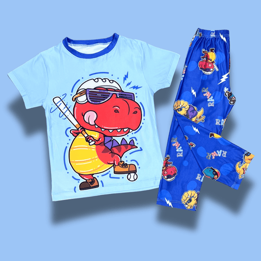 Pijama dinosaurio beisbolista - Estilo y energía