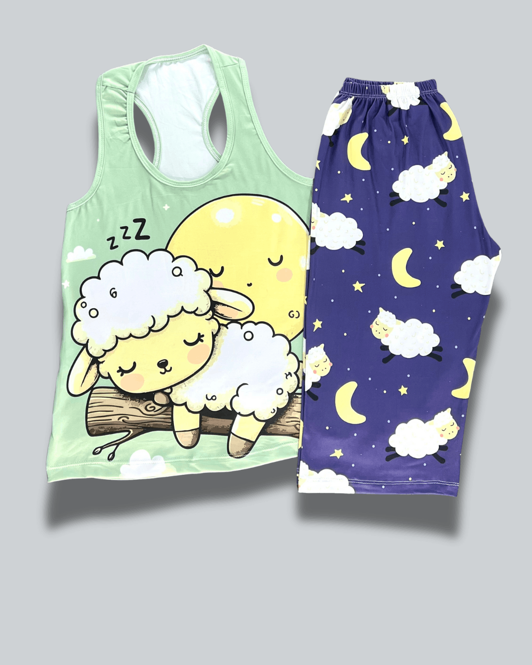 Pijama Dama Capri Ovejitas