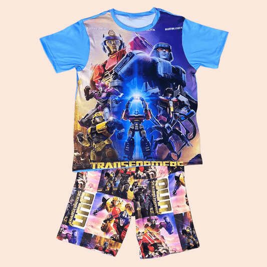 Pijama Niño Short Blue Transformers