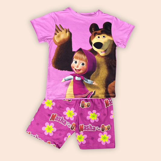 Pijama Niña Short de Masha y el Oso