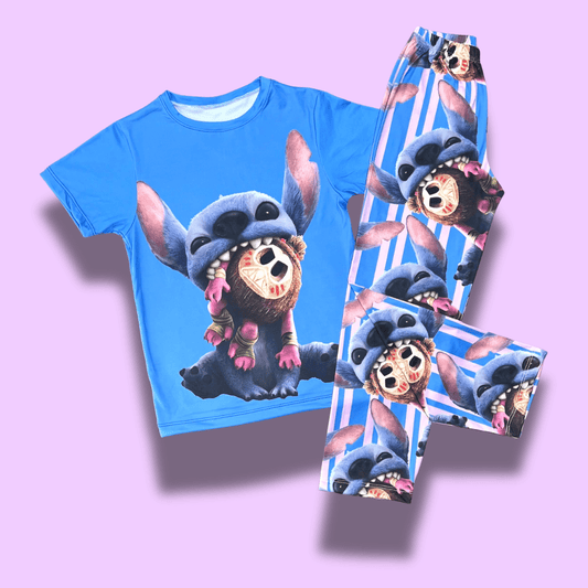 Pijama Stitch tiki – Estilo hawaiano con mucha actitud