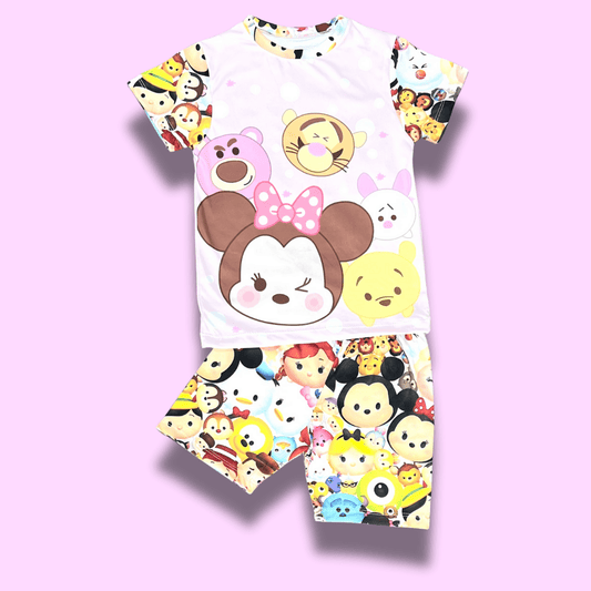 Pijama piel de durazno niña Tsum tsum