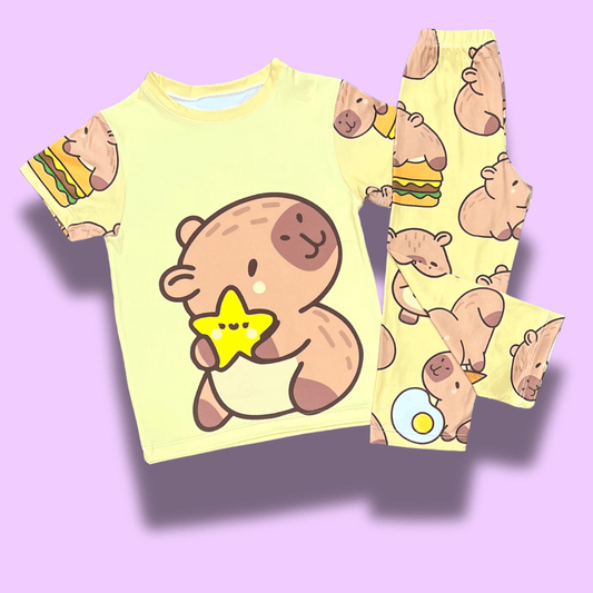 Pijama Capibara Pancakes – Suavidad para las más dulces