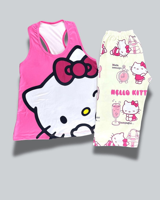 Pijama Dama Capri Hello Kitty
