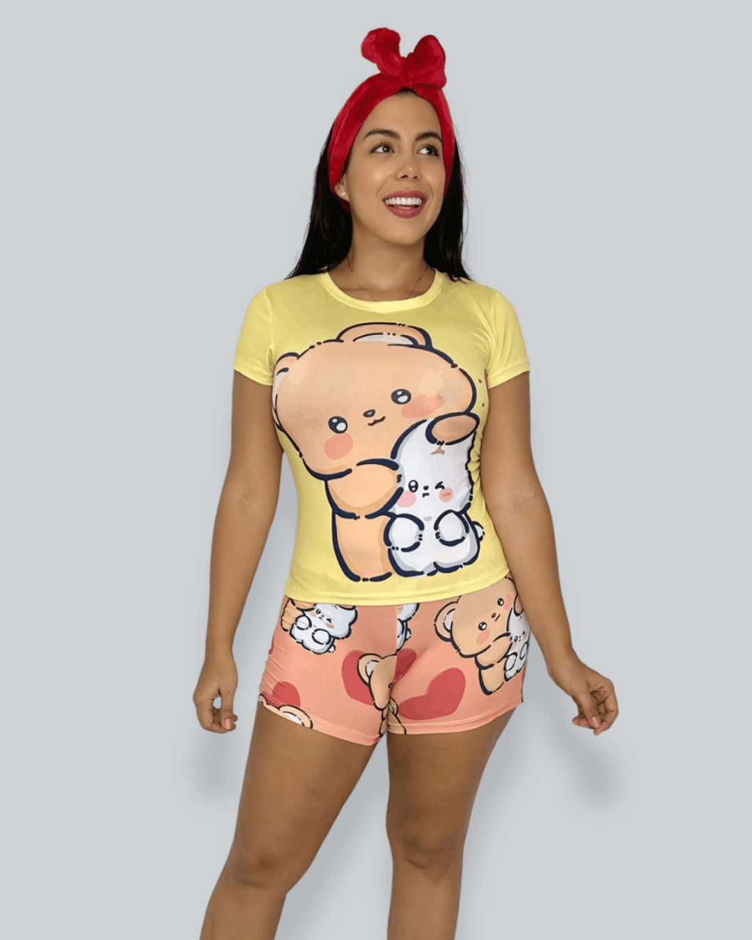 Pijama Dama Oso Conejito