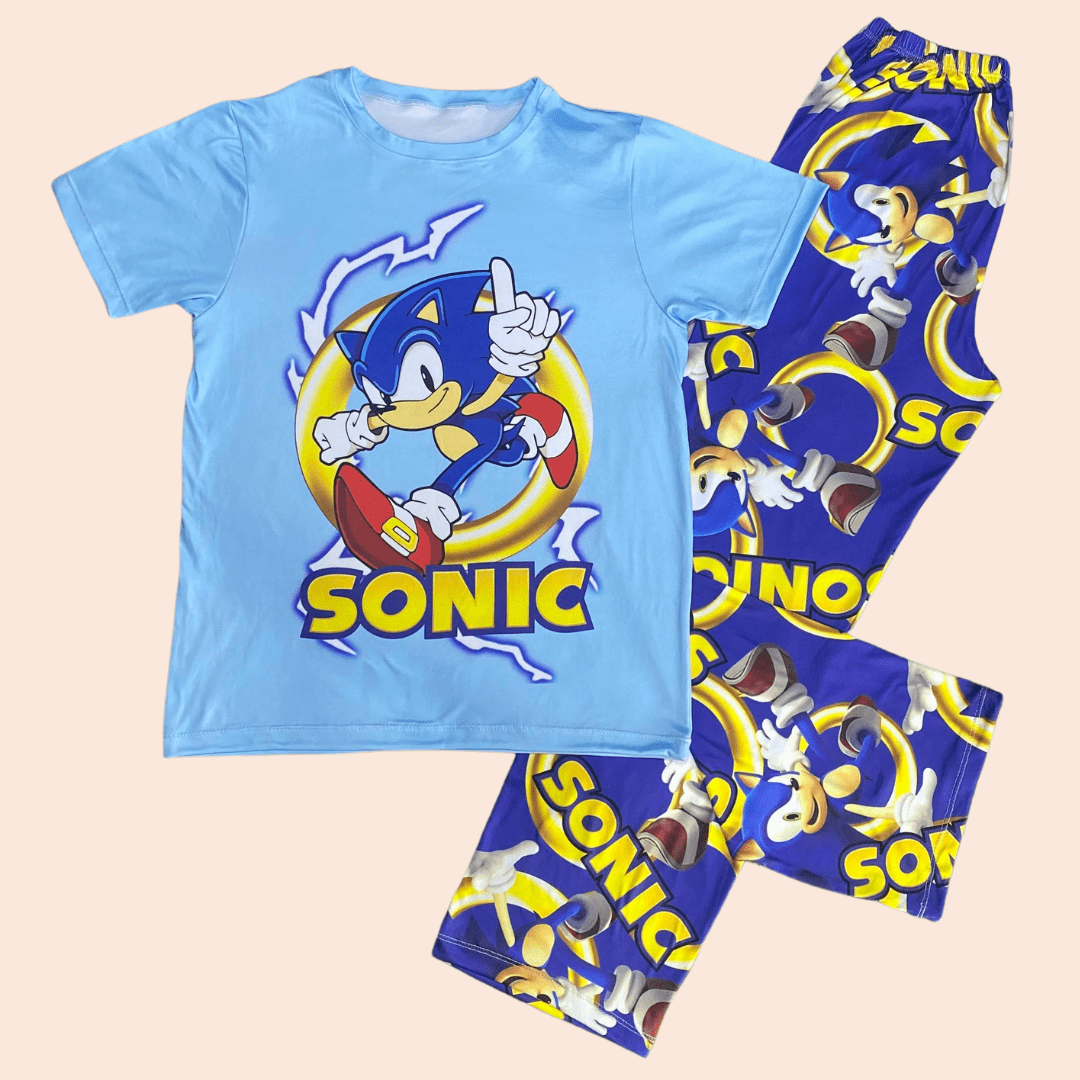 Pijama Niño Pantalón Sonic Golden Rings