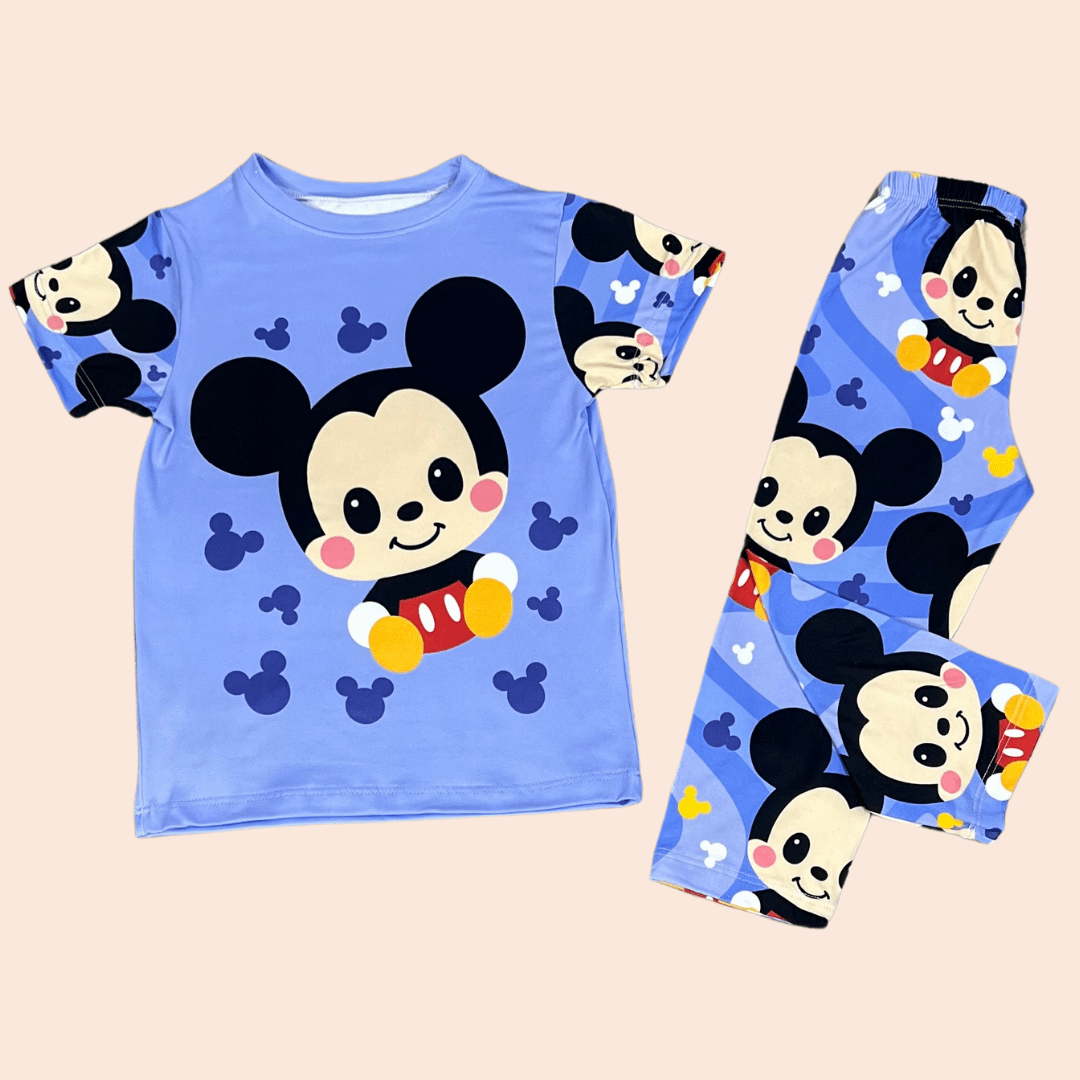 Pijama Niño Pantalón Baby Mickey Azul