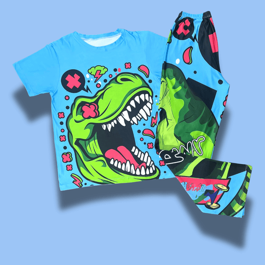 Pijama dinosaurio skate - Diversión jurásica