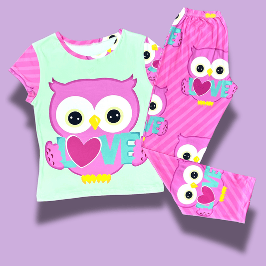 Pijama búho rosa - Amor y comodidad