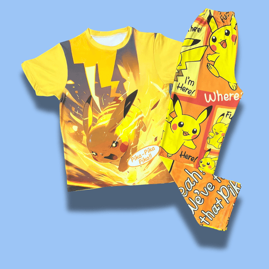 Pijama Pikachu Furia – Amarillo eléctrico para niños con energía