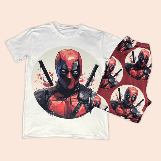 Pijama Hombre Pantaloneta Deadpool