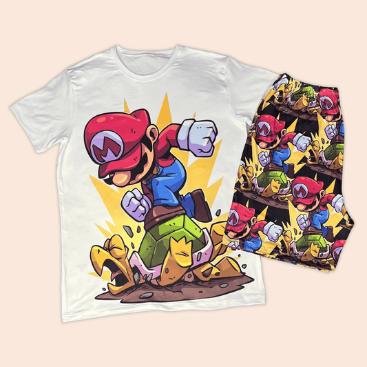 Pijama Hombre Pantaloneta Super Mario