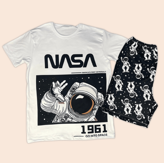 Pijama Hombre Pantaloneta Astronauta