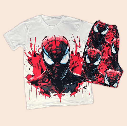 Pijama Hombre Pantaloneta Spiderman
