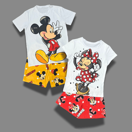 Pijamas de pareja Mickey y Minnie – Ropa de dormir divertida y original