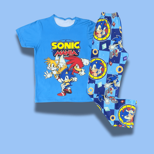 Pijama Sonic Mania para niño – Velocidad y estilo al dormir