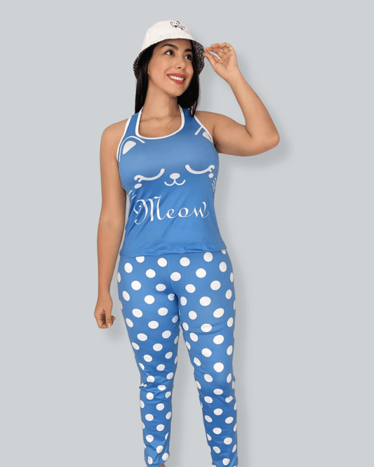 Pijama Dama Pantalón Meow